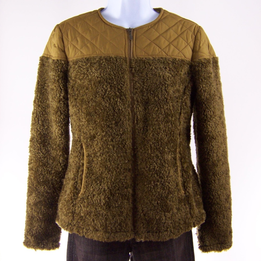 Gold Prana Women's Good Lux Jacket XS Teddy Bear!
